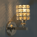 Ver imagem 2 de Arandela Metal Dourado e Cristal Redonda 1e27 17,5cm