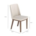 Ver imagem 6 de Conjunto de Jantar Mesa c/Vidro Donatella 4 Cadeiras Kalina - Linho Off White - Linked 02