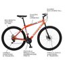 Bicicleta Esportiva Aro 29 Freio a Disco Sparta Quadro 19 Aço Laranja Neon - Colli Bike - 2