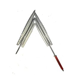 Grelha Dupla para Churrasqueira 3 Divisões Abre e Fecha 38 X 38 Cm - 3