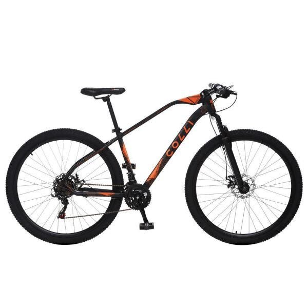 Bicicleta Esportiva Aro 29 Shimano 21V Suspensão Freio a Disco Duster Quadro 17 Alumínio Preto/ - 1