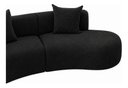 Ver imagem 4 de Sofá Modular Curvo 360cm Orgânico Virginia Bouclé:Preto