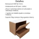 Ver imagem 5 de Gabinete com Cuba para Banheiro Bn3630x13 Amendoa Marmore Branco Tecno Mobili