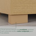 Ver mais imagens de Guarda-Roupa Modulado Canto com Pé 1 Porta Fortaleza Cinza/Jequitibá/Granizo