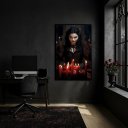 Ver imagem 2 de Quadro Decorativo Pomba Gira Maria Padilha - 70x50cm:moldura Branca