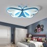Lustre Infantil borboleta led lustre de teto para crianças quarto lâmpada borboleta pode ser escurec - 5