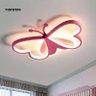 Lustre Infantil borboleta led lustre de teto para crianças quarto lâmpada borboleta pode ser escurec - 2