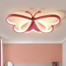 Lustre Infantil borboleta led lustre de teto para crianças quarto lâmpada borboleta pode ser escurec - 3