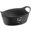 Ver imagem 1 de Kit 12 Cestos para Servir Porções Batata Frita Preto 21x9cm Restaurante Bar Lancheria Uz