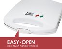 Ver imagem 4 de Elite Cuisine Esm-9002kb Sanduicheira Preta Antiaderrapante