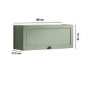 Ver imagem 4 de Armário Aéreo Basculante de 80 cm 1 Porta Americano Provençal Conecta Verde/Mint