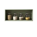 Ver imagem 6 de Armário Aéreo Basculante de 80 cm 1 Porta Americano Provençal Conecta Verde/Mint