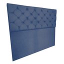 Ver imagem 5 de Cabeceira Capitonê King 1,95m Jade Suede Azul Marinho - Pallazio