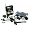 Kit Emergência Placa Solar 3 Lâmpada Rádio FM Central com Bateria Lanterna - 1