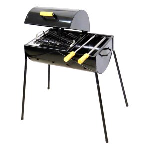 Churrasqueira Master Grill Mista Grelha 2 espetos 90x46x30cm Duralar F015MOM