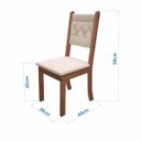 Ver imagem 5 de Conjunto Sala de Jantar Fidelitá Ibiza 160cm com 6 Cadeiras