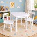 Ver imagem 2 de Conjunto Infantil 60x60 com 2 Cadeiras - Branca - Jm Móveis