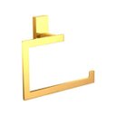 Ver imagem 1 de Porta Toalha Rosto Quadrado de Metal Dourado Gold - Madrid V-2684-c