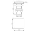 Ver imagem 2 de Valvula Click Gold Para Lavatorio Com Tampa Quadrada G7/8-1 WJ-X1014-C