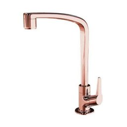 Torneira Plástica Lorenzetti Flatt 1167 F71 de Bancada Rose Gold. - 1
