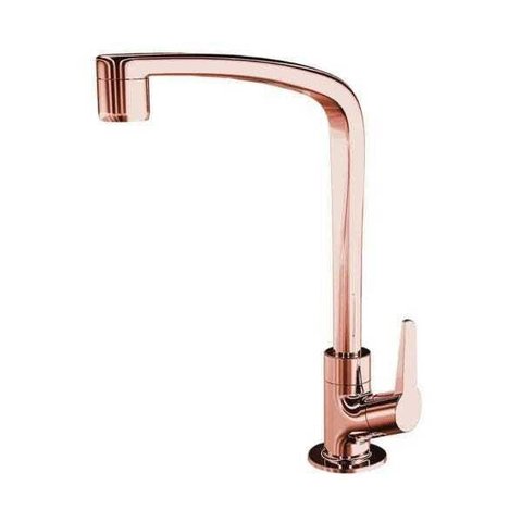 Torneira Plástica Lorenzetti Flatt 1167 F71 de Bancada Rose Gold.