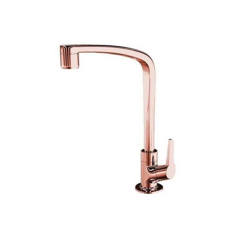 Torneira Plástica Lorenzetti Flatt 1167 F71 de Bancada Rose Gold.