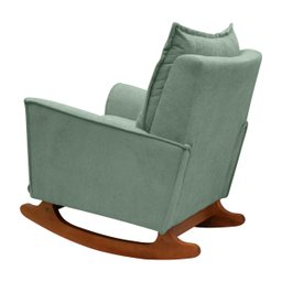 Poltrona Amamentação de Balanço Helena + Puff Boucle Quarto - Verde - 5