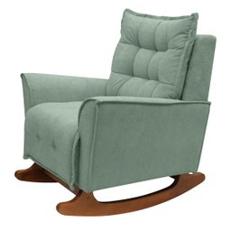 Poltrona Amamentação de Balanço Helena + Puff Boucle Quarto - Verde - 4