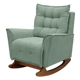 Poltrona Amamentação de Balanço Helena + Puff Boucle Quarto - Verde - 3