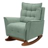 Poltrona Amamentação de Balanço Helena + Puff Boucle Quarto - Verde - 3