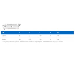 Chave de Raio 3 - 4,4mm Unior Bike Tools Ref. 620179 - 2