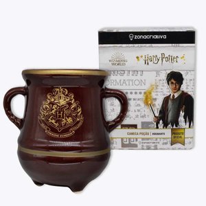 Caneca Poção Harry Potter Hogwarts Dourado 350ml