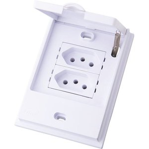 CONJUNTO TOMADA DUPLA 20A - BLUX B.L'ACQUA - BBA10844-8BR