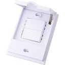 Ver imagem 1 de Conjunto Interruptor Duplo Paralelo - Blux B.l'acqua - Bba10848-0br