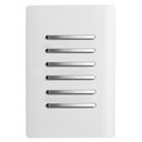 Ver imagem 1 de CONJUNTO SEXTUPLO SIMPLES 4X2 - NOVARA BRANCO BRILHANTE CROMADO - DNV1200/175BRCR