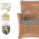 Ver imagem 4 de 4 Poltronas e 1 Mesa Igapó Alumínio Fendi Corda Náutica E8 Terra Cota