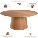 Ver imagem 5 de Mesa de Jantar 6 Lugares Redonda 160cm Georgia B05 Amêndoa Cinamomo - Lyam Decor