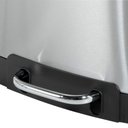 Ver imagem 2 de Lixeira Retangular Inox Cinza 12 Litros Vonder