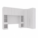 Ver imagem 1 de Guarda-Roupa Modulado Casal 2 Mesas de Cabeceira 9 Portas 3 Gavetas 100% MDF Cairo