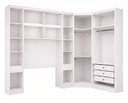 Ver imagem 6 de Guarda-Roupa Modulado Casal 2 Mesas de Cabeceira 9 Portas 3 Gavetas 100% MDF Cairo