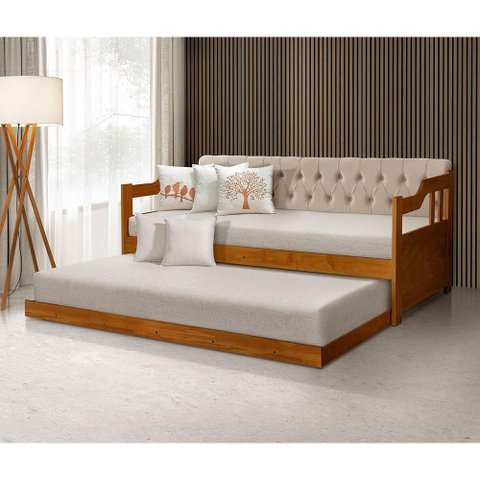 Sofá Cama Dublin 2 195cm Bege