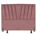 Ver imagem 1 de Cabeceira Cama Box Casal 140 Cm Ludmilla em Suede com Frame:rosê