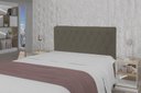 Ver imagem 3 de Cabeceira Viena Plus Casal 1400mm Veluso Slim Chocolate - Simbal