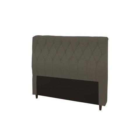Cabeceira Viena Plus Casal 1400mm Veluso Slim Chocolate - Simbal