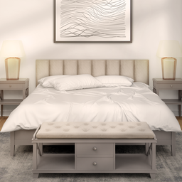 Kit 10 Cabeceiras de Cama Box Casal King Estofada Modulada 2,00mx45cm - 8