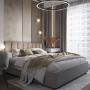 Ver imagem 2 de Kit 10 Cabeceiras de Cama Box Casal King Estofada Modulada 2,00mx45cm