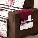 Ver imagem 2 de Protetor Sofa Estampado Isabela 2 e 3 Lugares - Floral Vinho