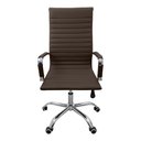 Ver imagem 3 de Kit 3 Cadeiras Eames Esteirinha Presidente Escritório Alta Marrom