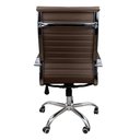 Ver imagem 5 de Kit 3 Cadeiras Eames Esteirinha Presidente Escritório Alta Marrom
