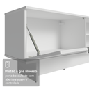 Ver mais imagens de Rack para TV até 80 Polegadas 218 cm 2 Portas Branco Stella Madesa